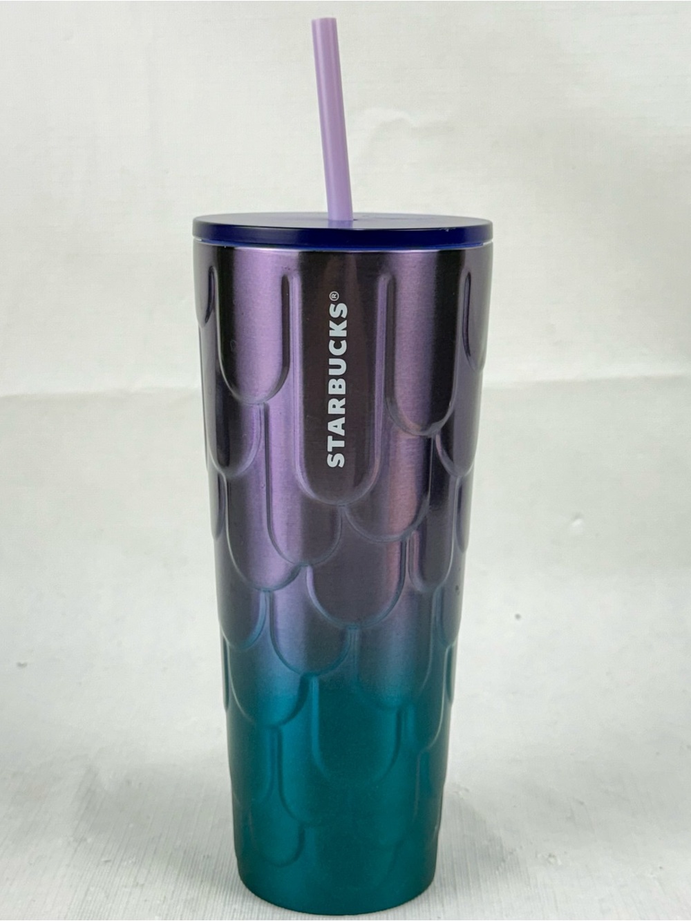 Starbucks 2023 Spring Purple Twilight Ombre Mermaid Scales Stainless Tumbler Cup